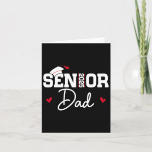 Tarjeta Senior Dad 2025 Cl Del Año De Graduación 2025 Back
