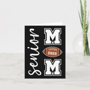 Tarjeta Senior Mom 2025 Football Mommy Cl Of 2025 Graduati