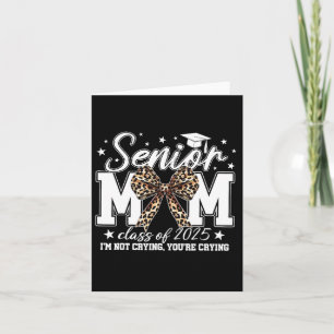 Tarjeta Senior Mom 2025 Graduation Cl De 2025 Coquette Bow