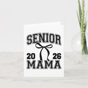 Tarjeta Senior Mom Cl Of 2026 Graduation Cute Mama Coquett