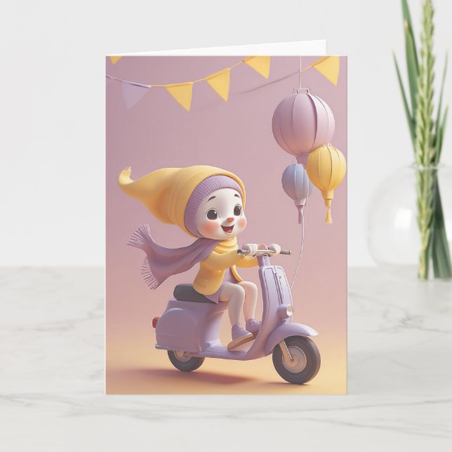 Tarjeta Senior Speedster's Birthday (Anverso)
