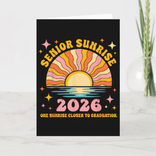 Tarjeta Senior Sunrise 2026 Graduación Mi Último Primer Dí