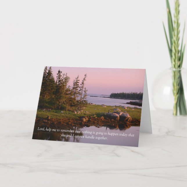 Tarjeta Señor, ayúdame a recordar (Anverso)