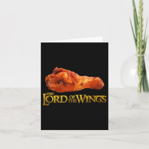 Tarjeta Señor De Las Alas - Gracioso Bbq Y Regalo De Chef