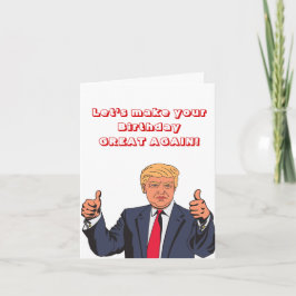 Tarjeta Señor presidente Donald Trump desea un cumpleaños 