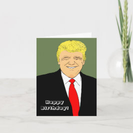 Tarjeta Señor presidente Donald Trump desea un cumpleaños 