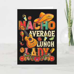 Tarjeta Señora Almuerzo Promedio Nacho Fiesta Cinco De May