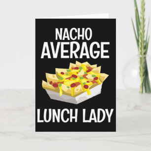 Tarjeta Señora de almuerzo promedio nacho Cafetería mexica