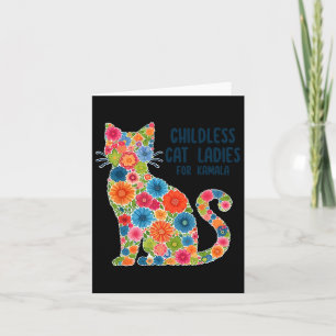 Tarjeta Señora De Gato Sin Hijos Para Kamala