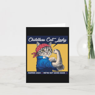 Tarjeta Señora de gatos sin hijos no vamos a regresar Kama