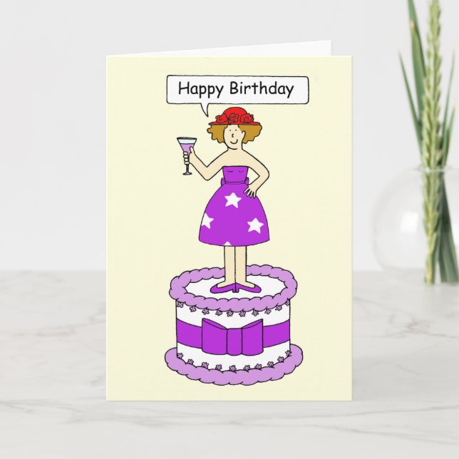 Tarjeta ¡Señora de Red Hat, feliz cumpleaños! (Anverso)