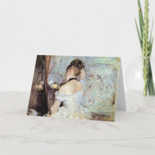 Tarjeta Señora en el retrete de Berthe Morisot