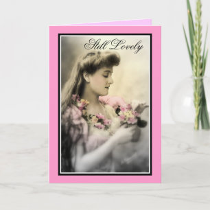 Tarjeta Señora joven fotografía-Tarjeta del Victorian del