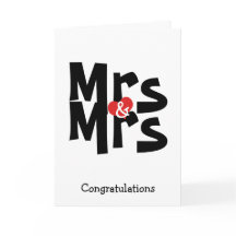 Señora y señora Lesbian Wedding Bold