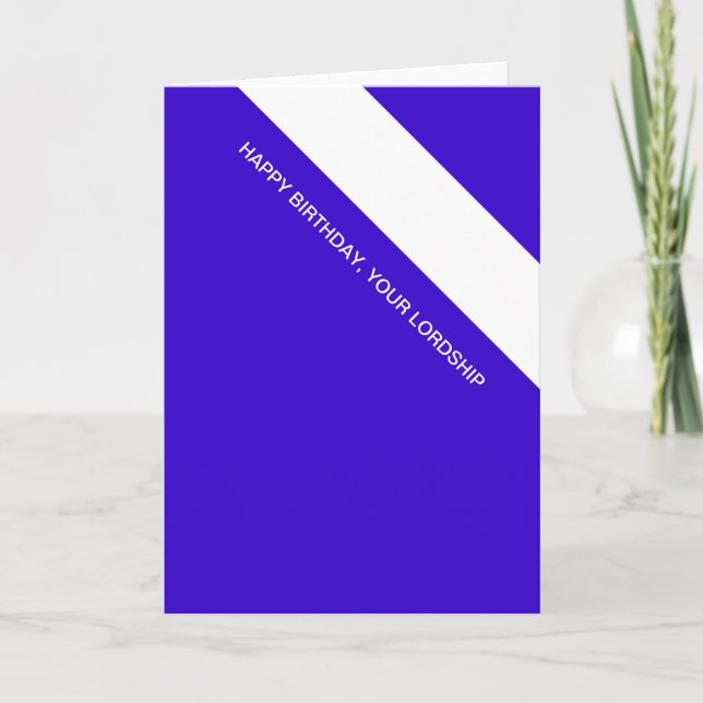 Tarjeta señoría del cumpleaños (Anverso)