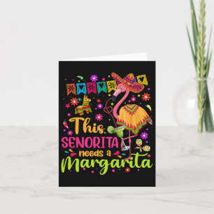 Tarjeta Señorita Necesita Una Margarita Cinco De Mayo Dive