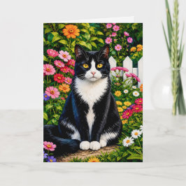 Tarjeta Señorita Zina ,gato