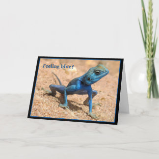 Tarjeta Sensación de azul obtener una buena carta
