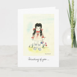 Tarjeta Sensación de mejor niña pequeña