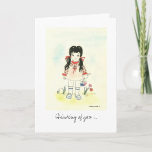 Tarjeta Sensación de mejor niña pequeña