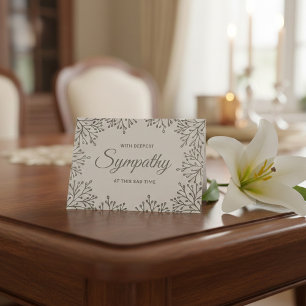 Tarjeta Sensación floral simple de Relieve metalizado plat