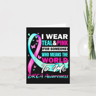 Tarjeta Sensibilización Brca Apoyo al Cáncer De Mama Y Ova