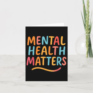 Tarjeta Sensibilización colorida sobre la salud mental S