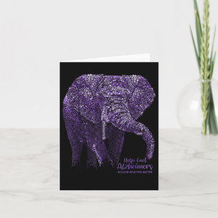 Tarjeta Sensibilización De Heimer S Y Regalos Elefante Púr