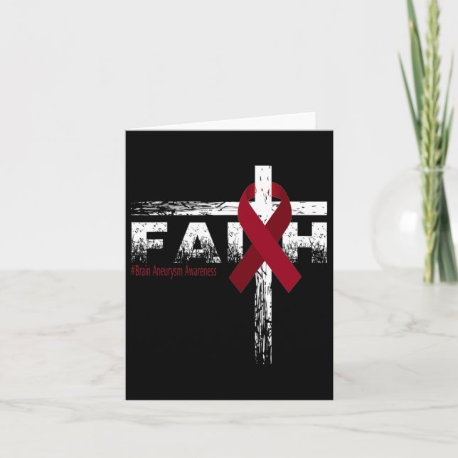 Tarjeta Sensibilización Sobre El Aneuralismo Fe Y Cruz Cri (Anverso)