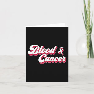 Tarjeta Sensibilización sobre el cáncer de sangre estético