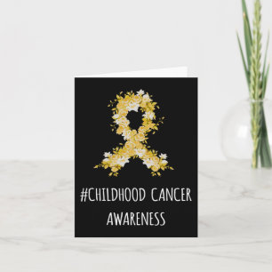 Tarjeta Sensibilización sobre el cáncer infantil Cáncer in