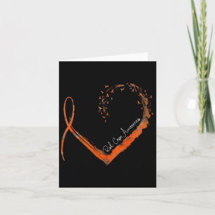 Tarjeta Sensibilización sobre el corazón elegante