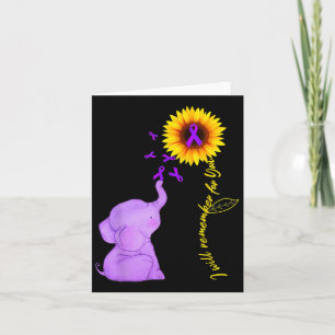 Tarjeta Sensibilización sobre el Heimerheimer del girasol