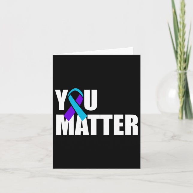 Tarjeta Sensibilización sobre el Suicidio, Sensibilización (Anverso)