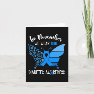 Tarjeta Sensibilización sobre la diabetes En Noviembre Usa