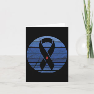Tarjeta Sensibilización sobre la diabetes vintage de la ci