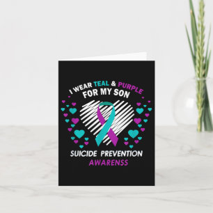 Tarjeta Sensibilización Sobre La Prevención Del Suicidio ・