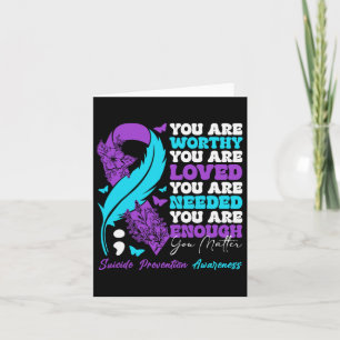 Tarjeta Sensibilización sobre la prevención del suicidio M