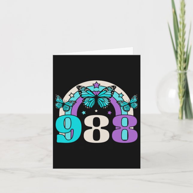 Tarjeta Sensibilización sobre la prevención del suicidio S (Anverso)