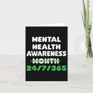 Tarjeta Sensibilización sobre la salud mental para la prev