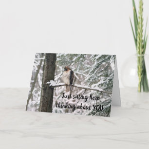 TARJETA SENTADO AQUÍ PENSANDO EN "USTED" EN SU "CUMPLEAÑOS