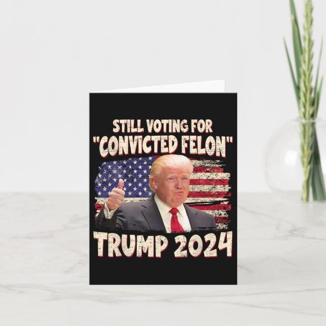 Tarjeta Sentencia de 2024 a Trump 2024 (Anverso)
