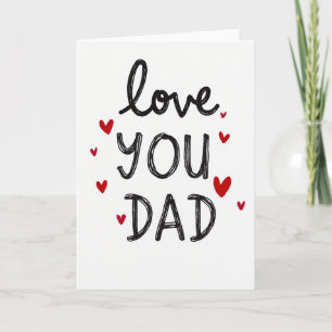 Tarjeta Sentida Hecha a Mano Para Papá