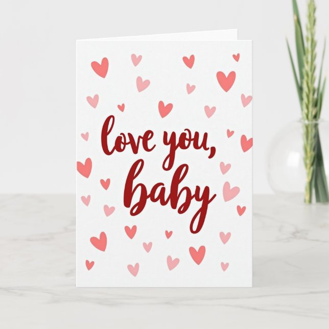 Tarjeta Sentimental de Amor para Bebé (Anverso)