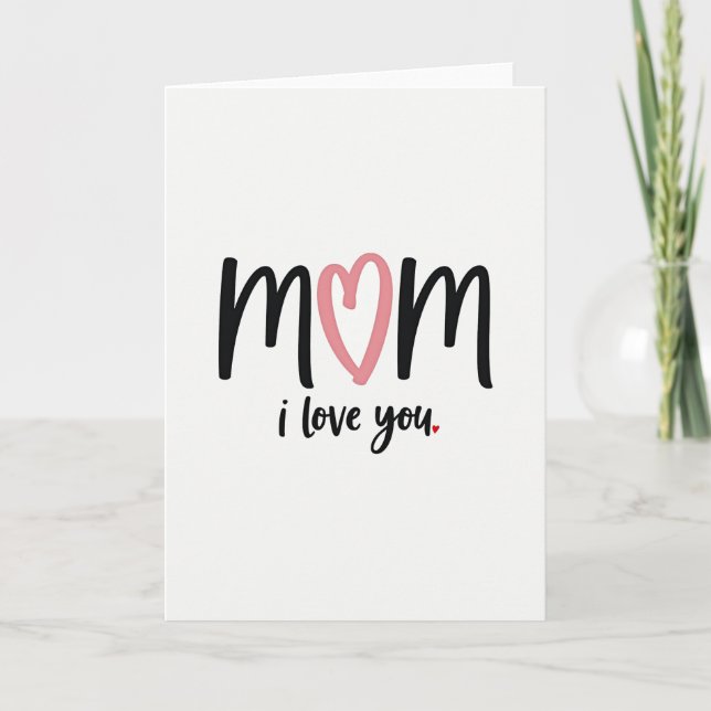 Tarjeta Sentimental de Amor por Mamá (Anverso)