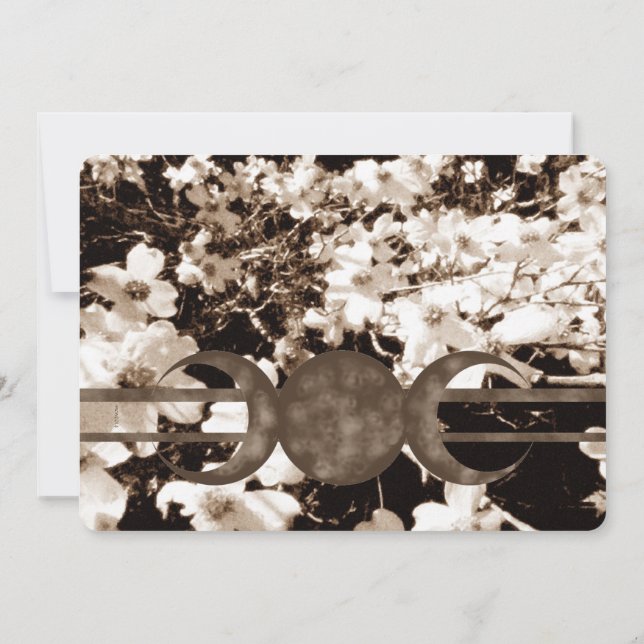 Tarjeta Sentimental Dogwood Triple Moon Handfastin (Reverso)