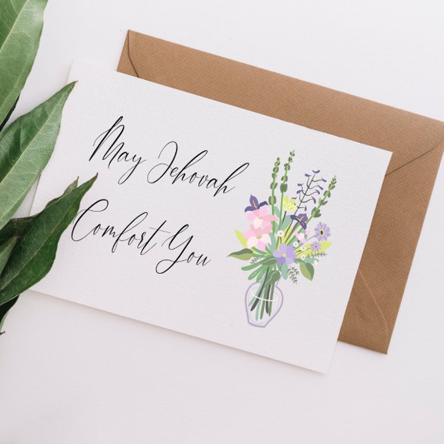 Tarjeta Sentimiento de JW Que Jehová les consuele  (Subido por el creador)