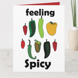 Tarjeta Sentimiento de Pimienta Chili Fiesta Picante