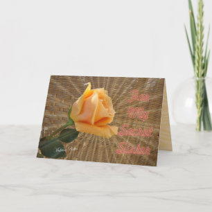 Tarjeta Sentimiento secreto de hermana-personalizar