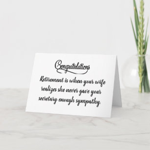 TARJETA SENTIMIENTOS DE *RETIRO* COMICIOS